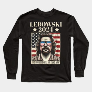 Lebowski 2024 Election Vote Funny Long Sleeve T-Shirt